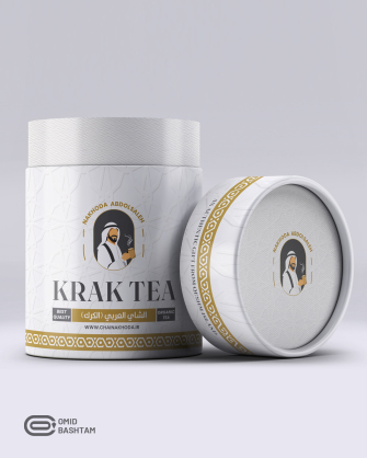 Label design for Karak Tea Karak Tea packaging label design Focused on brand identity, regional authenticity, and a premium feel